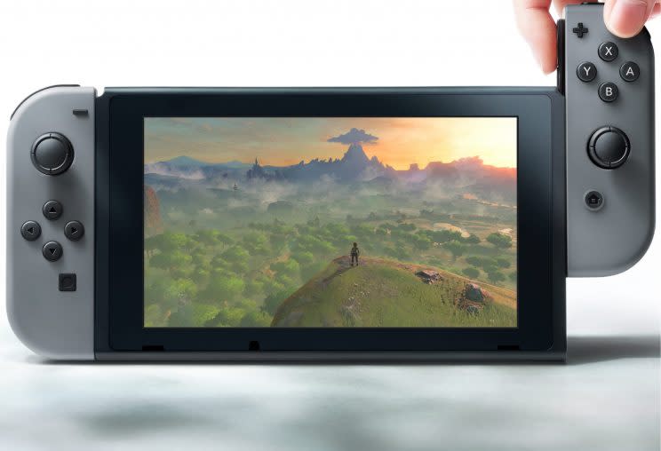 Nintendo Switch tablet.