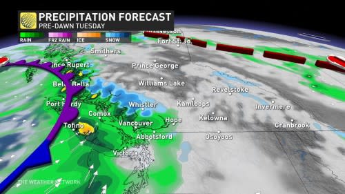 B.C. timing rainfall Tuesday pre-dawn_June 2