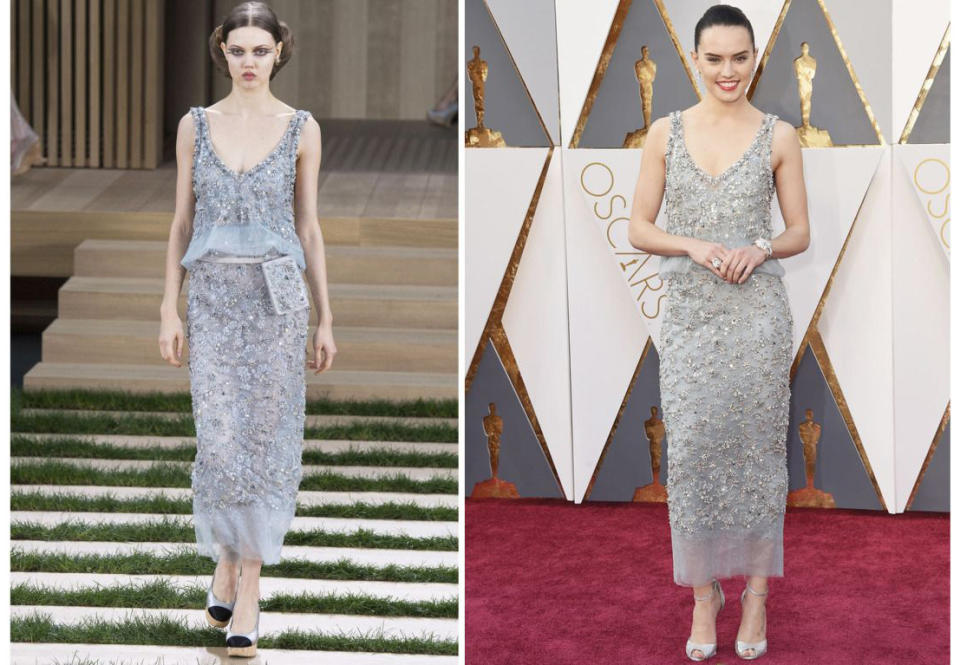 Daisy Ridley in Chanel Couture 2016