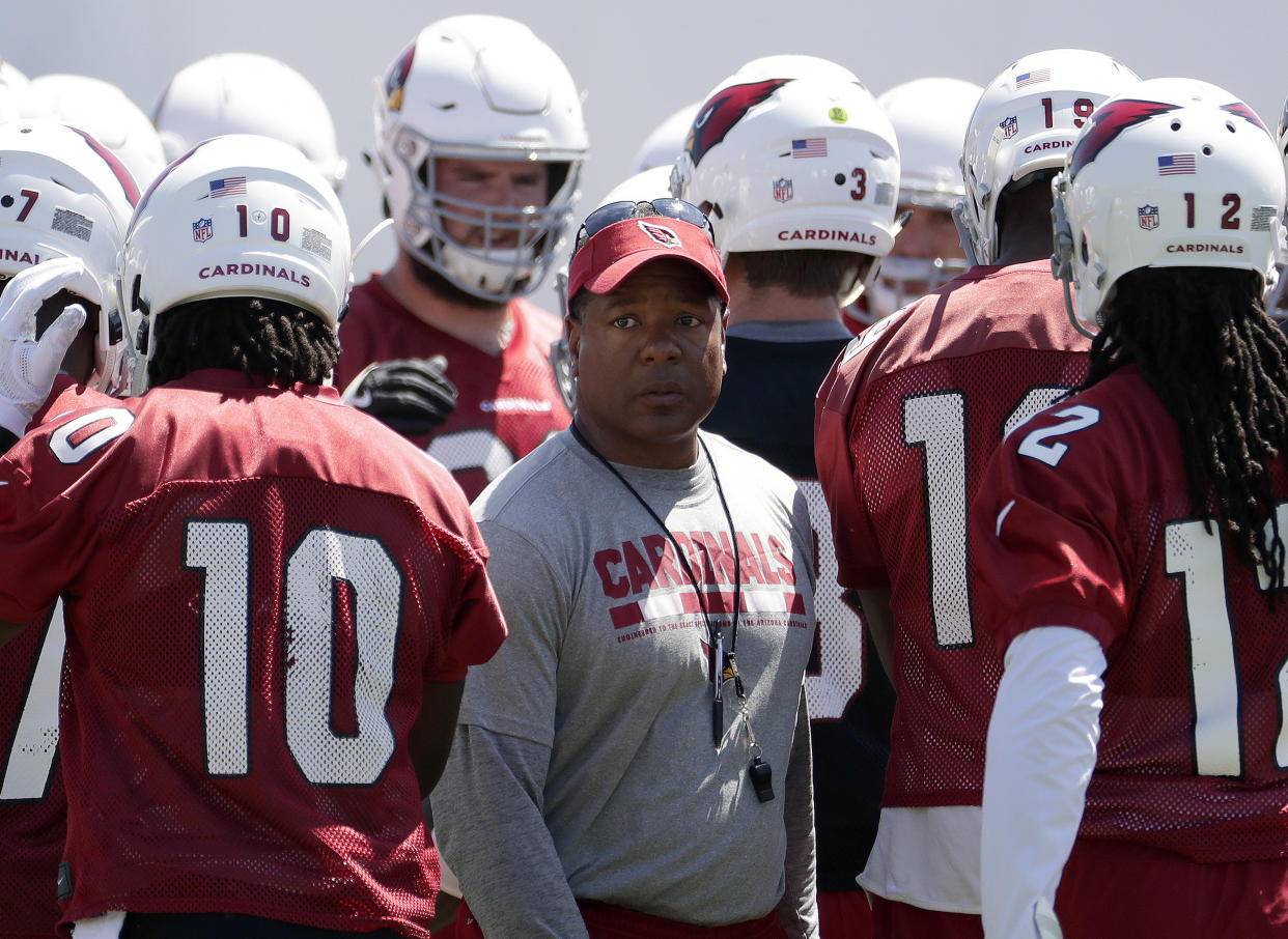 The Arizona Cardinals fired head coach Steve Wilks after just one season. (AP)