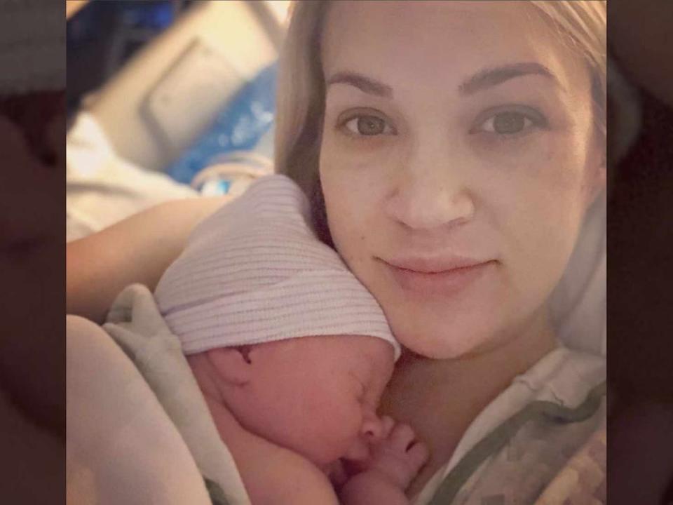 Carrie Underwood and her second baby