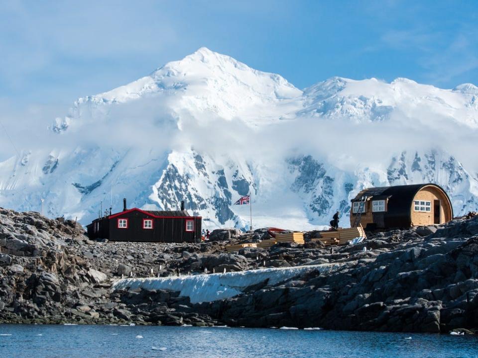 Port Lockroy research station in Antarctica.