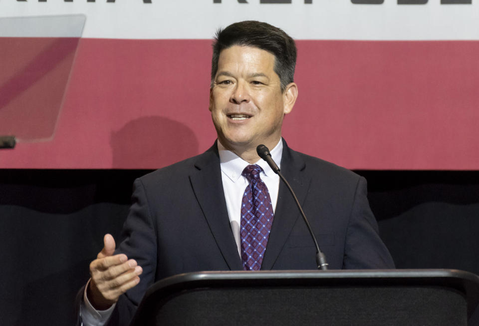 FILE: T.J. Cox speaks on the campus of California State University, Fullerton on Thursday, Oct. 4, 2018. / Credit: Leonard Ortiz/Digital First Media/Orange County Register via Getty Images