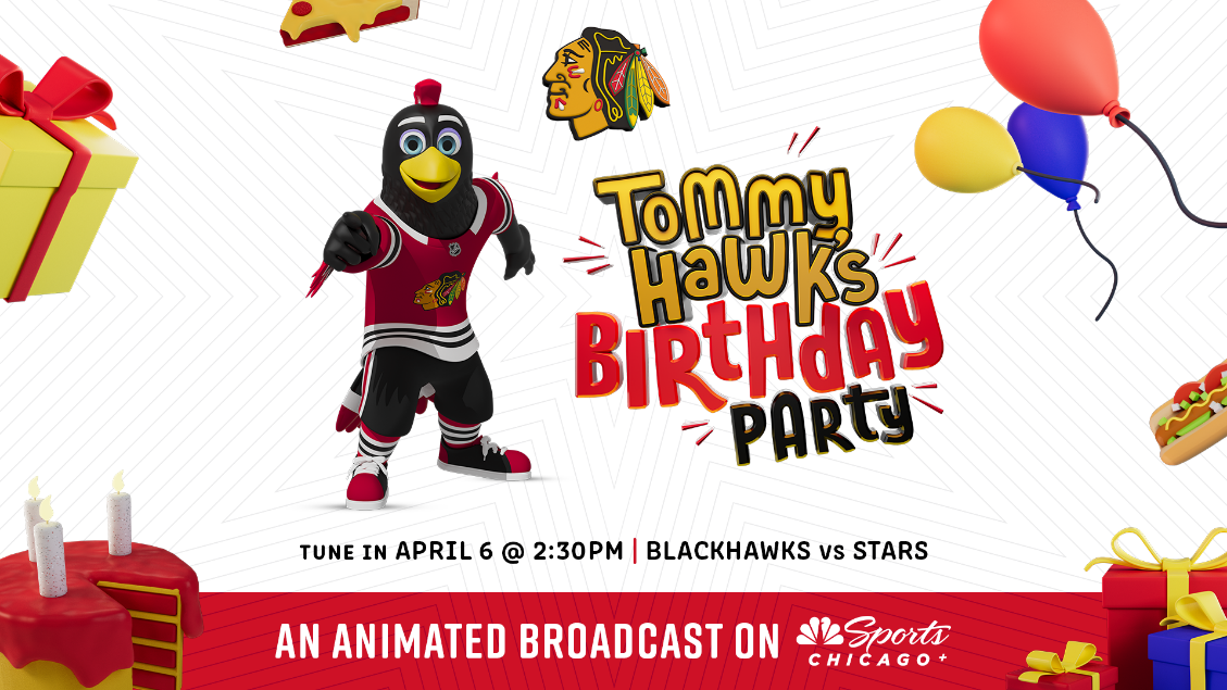  NBC Sports Chicago and Chicago Blackhawks alternative animated production of a live NHL game. 