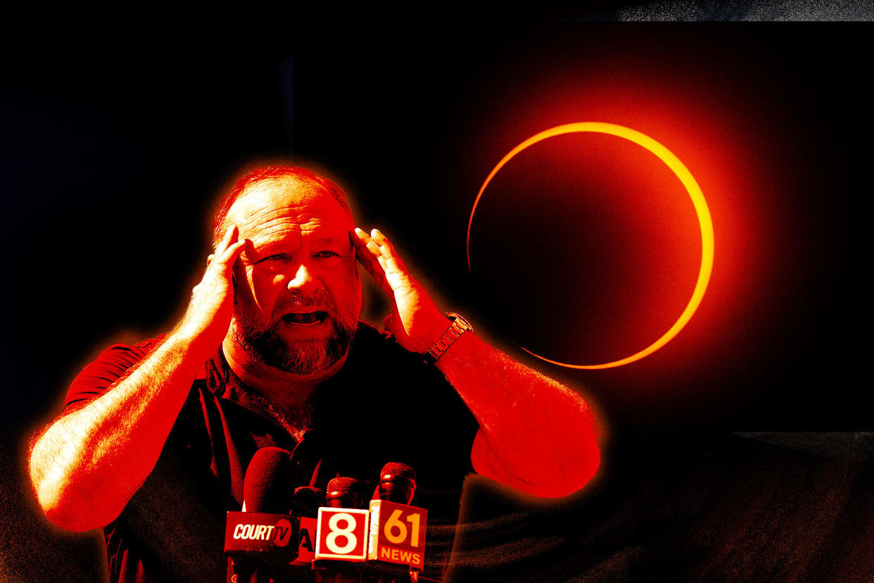 Alex Jones; Solar Eclipse Photo illustration by Salon/Getty Images