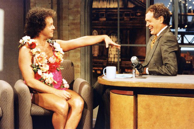 <p>CBS/Everett</p> Richard Simmons on 'The Late Show with David Letterman'