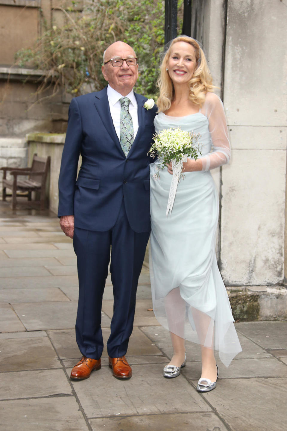 Jerry Hall and her husband, Rupert Murdoch. 