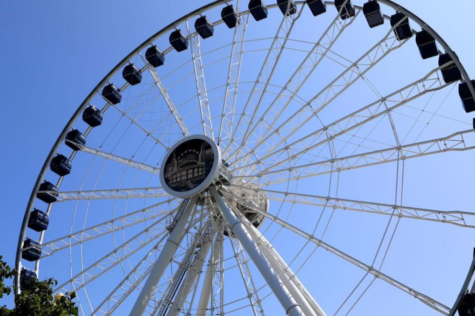 <p>The <a href="https://www.tripadvisor.com/Attraction_Review-g35805-d11689736-Reviews-Centennial_Wheel-Chicago_Illinois.html" rel="nofollow noopener" target="_blank" data-ylk="slk:Centennial Wheel;elm:context_link;itc:0;sec:content-canvas" class="link ">Centennial Wheel</a>, opened to the public in 2016, took the place of Chicago's previous Navy Pier Ferris Wheel. It was named the Centennial Wheel in honor of the 100th anniversary of the Lake Michigan landmark, and offers a higher and longer ride than its predecessor. It rises 200 feet above Navy Pier, offers temperature-controlled gondolas, and is built to withstand the strong gusts that "The Windy City" often deals with.<br></p>