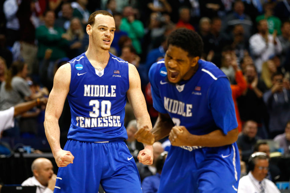 Middle Tennessee’s 2016 victory over Michigan State may be the biggest first-round upset ever. (Getty)