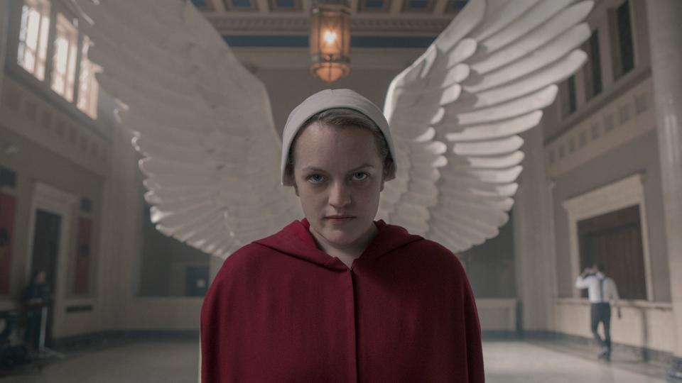 <p> <strong>Years:</strong> 2017-present </p> <p> Both The Handmaid's Tale, the TV show, and our real-life version of Margaret Attwood's misogynistic dystopia are ongoing. Based on the 1985 book of the same name and starring Elisabeth Moss as handmaid June, the show imagines a future in which a theocracy has an iron grip on society and women's bodies. The Handmaid's Tale is a harrowing and prescient look at what happens when religion is allowed to dictate the laws of a country, and its imagery is so eerily iconic that it's found its way into real political protests. <strong>Marianne Eloise</strong>  </p>