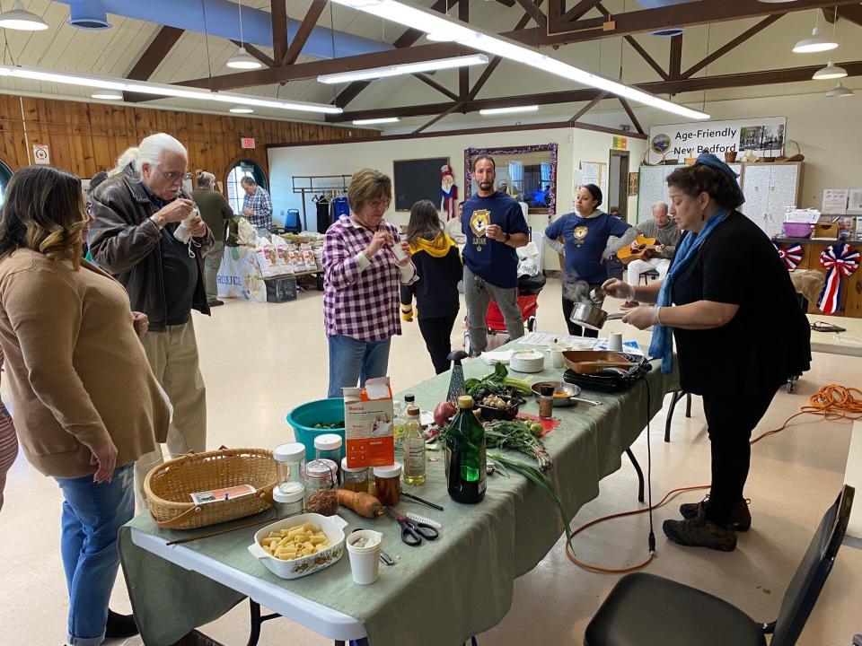 Coastal Foodshed, a program that received a grant from the New Bedford Arts, Culture and Tourism fund, introduces guests to local artists, chefs and musicians during its New Bedford Farmers Market.