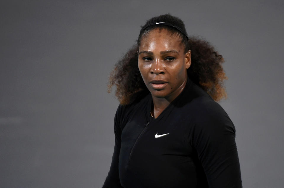 Serena Williams returned to the tennis court at the Mubadala World Tennis Championship in Abu Dhabi in late December. (Getty)