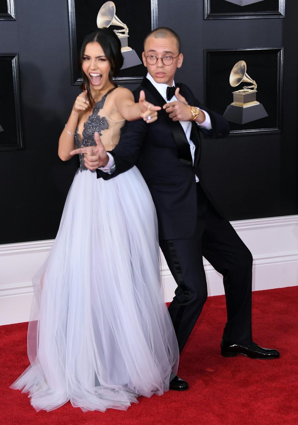 Logic and his wife Jessica Andrea