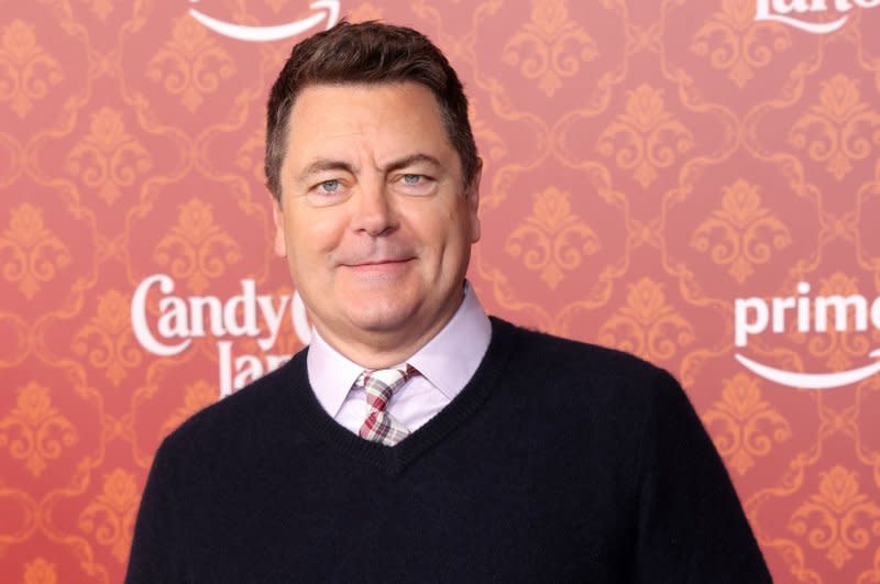 Nick Offerman attends Los Angeles premiere of "Candy Cane Lane" in November. File Photo by Greg Grudt/UPI