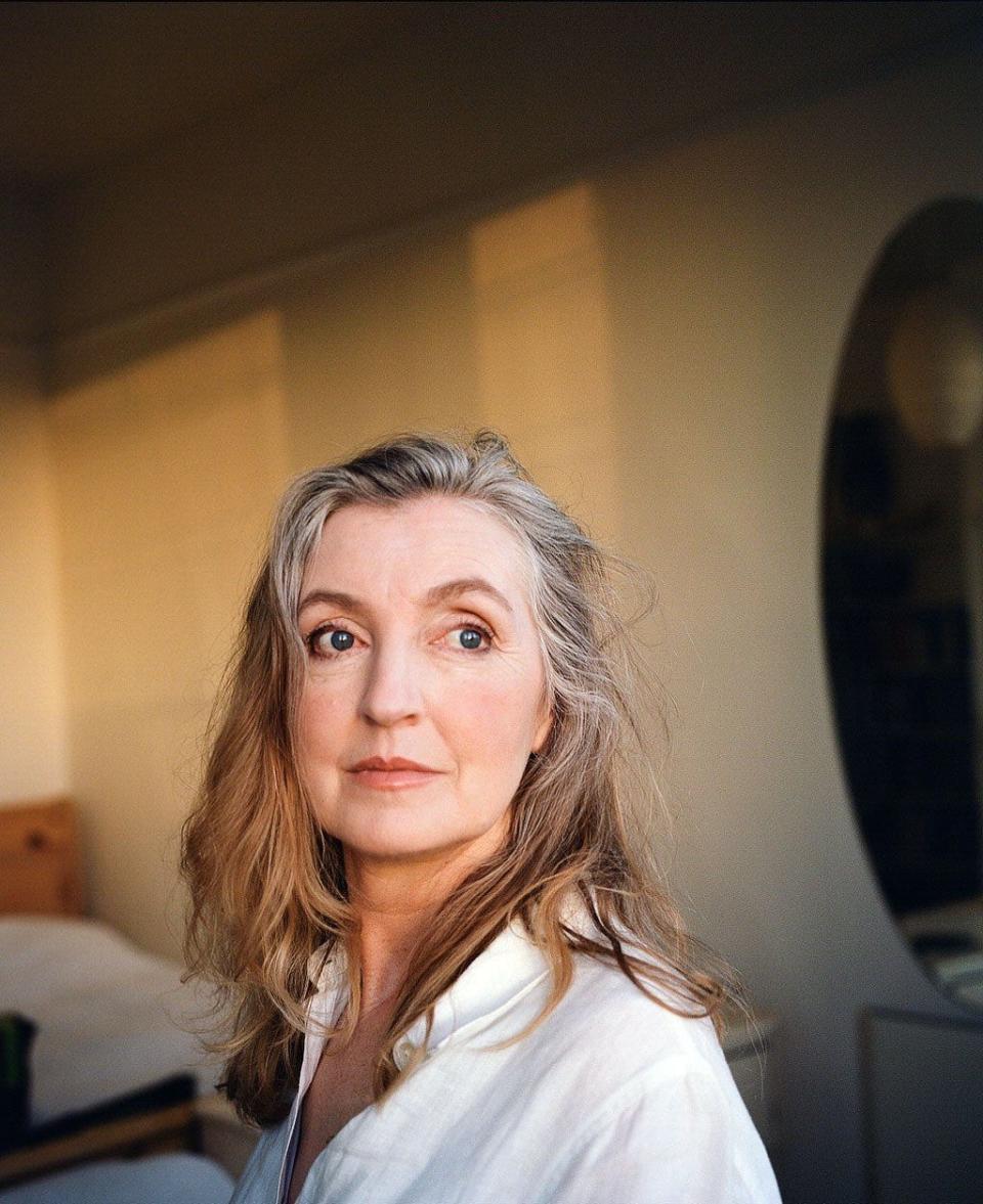 A portrait of Rebecca Solnit. She will be at the 2022 Iowa City Book Festival.