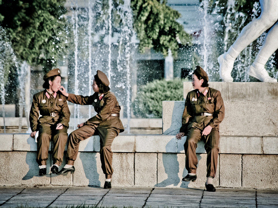 Locals Pyongyang North Korea