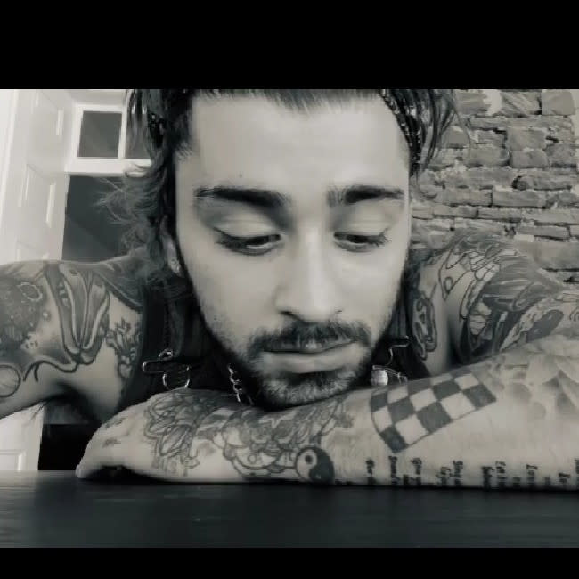 Zayn Malik en su último vídeo de Instagram credit:Bang Showbiz