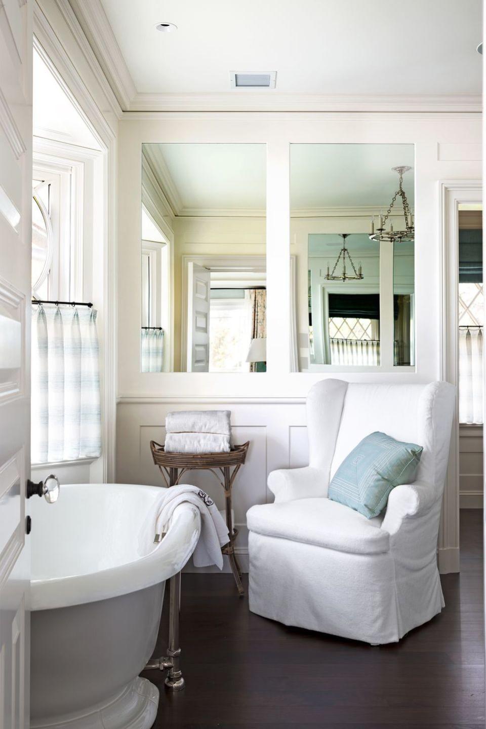 bay window in bathroom