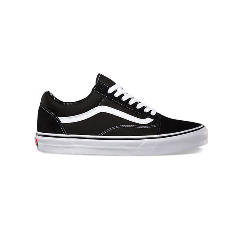 <a rel="nofollow noopener" href="http://www.vans.com/shop/shoes-classics-old-skool/suede-canvas-old-skool-black-white" target="_blank" data-ylk="slk:Old Skool Sneakers, Vans, $60;elm:context_link;itc:0;sec:content-canvas" class="link ">Old Skool Sneakers, Vans, $60</a>