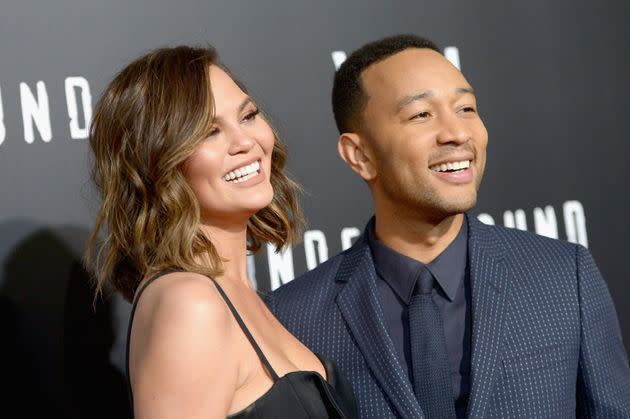 Legend and Chrissy Teigen attend WGN America's 