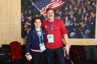 <p>Matt and Becca are the first U.S. team to compete in the first-ever mixed doubles curling event at a Winter Olympics.<br> (Photo by Joe Scarnici/Getty Images for USOC) </p>