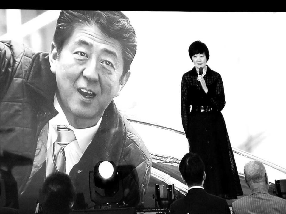日本前首相安倍晉三遺孀安倍昭惠受邀來台訪問，19日歡迎晚宴、音樂會。   圖：民眾提供
