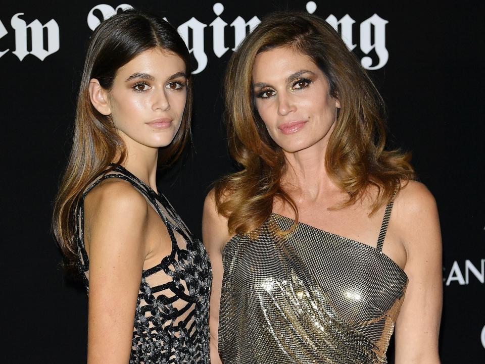 cindy crawford and kaia gerber modeling