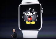 Apple CEO Tim Cook introduces the Apple Watch during an Apple event in San Francisco, California March 9, 2015. REUTERS/Robert Galbraith