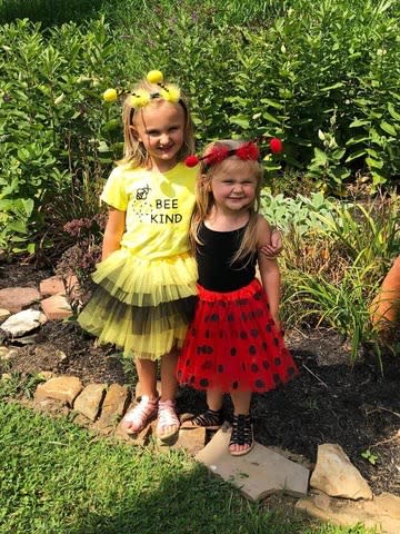 family halloween costume ideas ladybug and bumblebee (Sydney So Sweet )