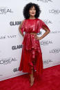 <p>Diana Ross’ daughter showed off her flair for fashion in a Prabal Gurung dress and Jimmy Choo heels. <em>[Photo: Getty]</em> </p>