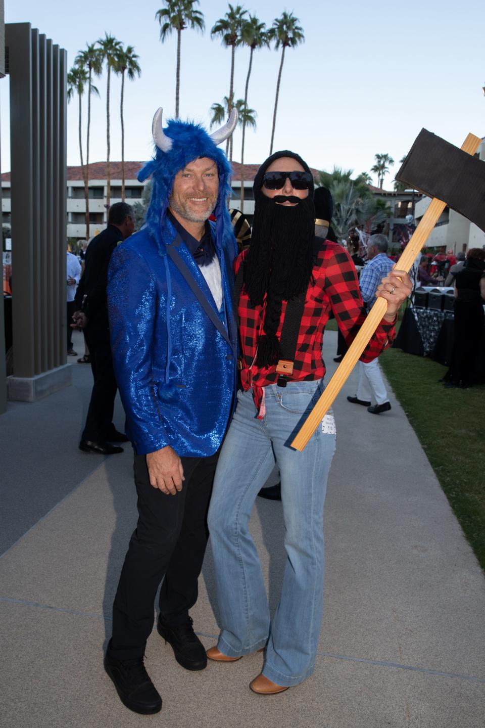 Wil Stiles and Molly Bondhus showed off their creative sides at the Boys & Girls Club of Palm Springs' "Be a Hero for Kids Halloween Bash" on Oct. 1, 2022.