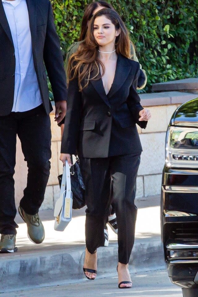 The pop star was spotted at Burbank Studios on Wednesday.