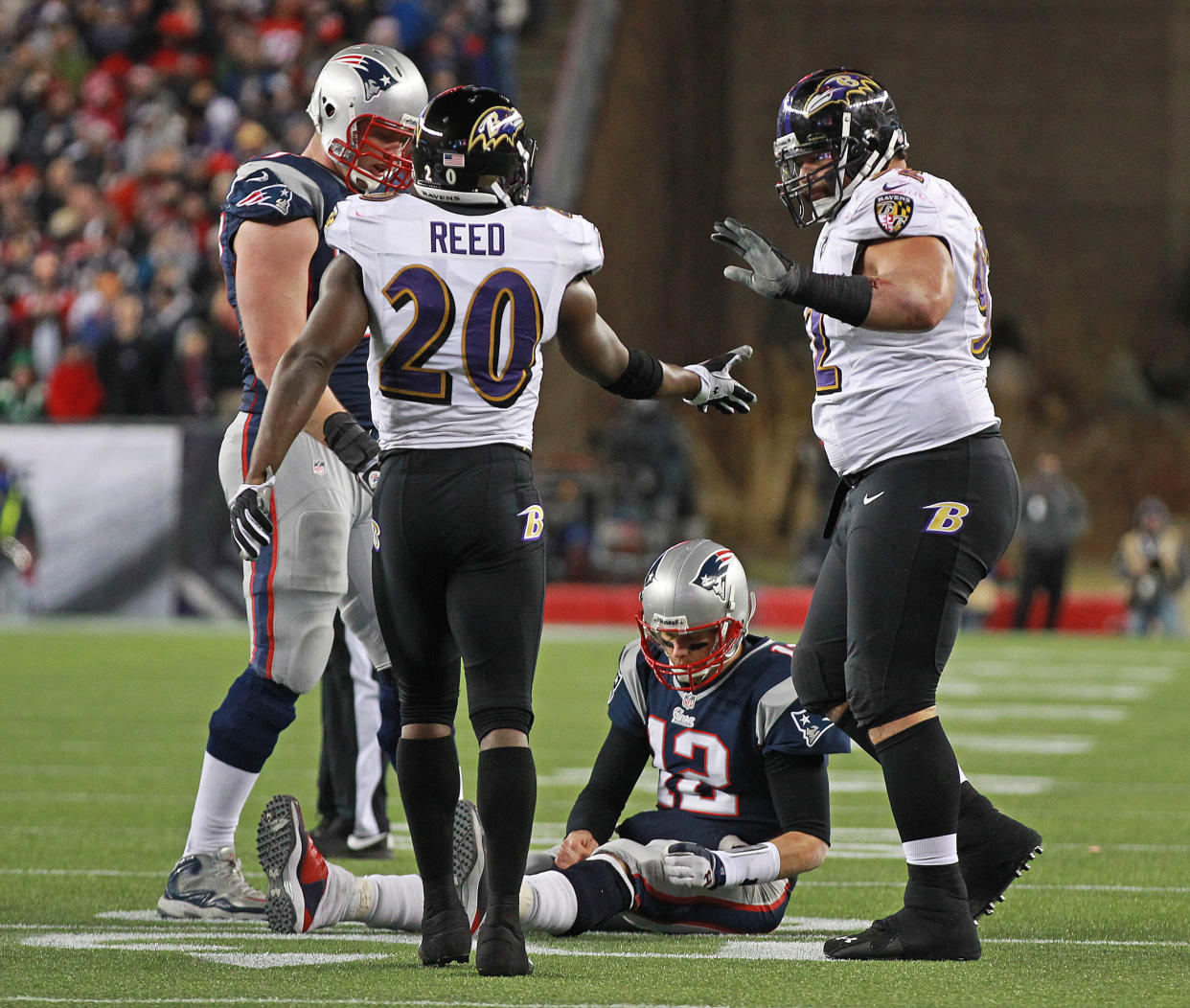 Tom Brady and Ed Reed.