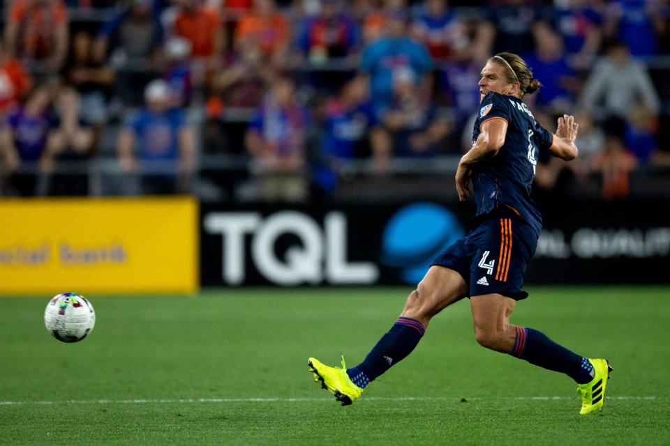 Nick Hagglund returned home to play for FC Cincinnati in 2019 after starring at Lakota West High School and Xavier Univeristy.