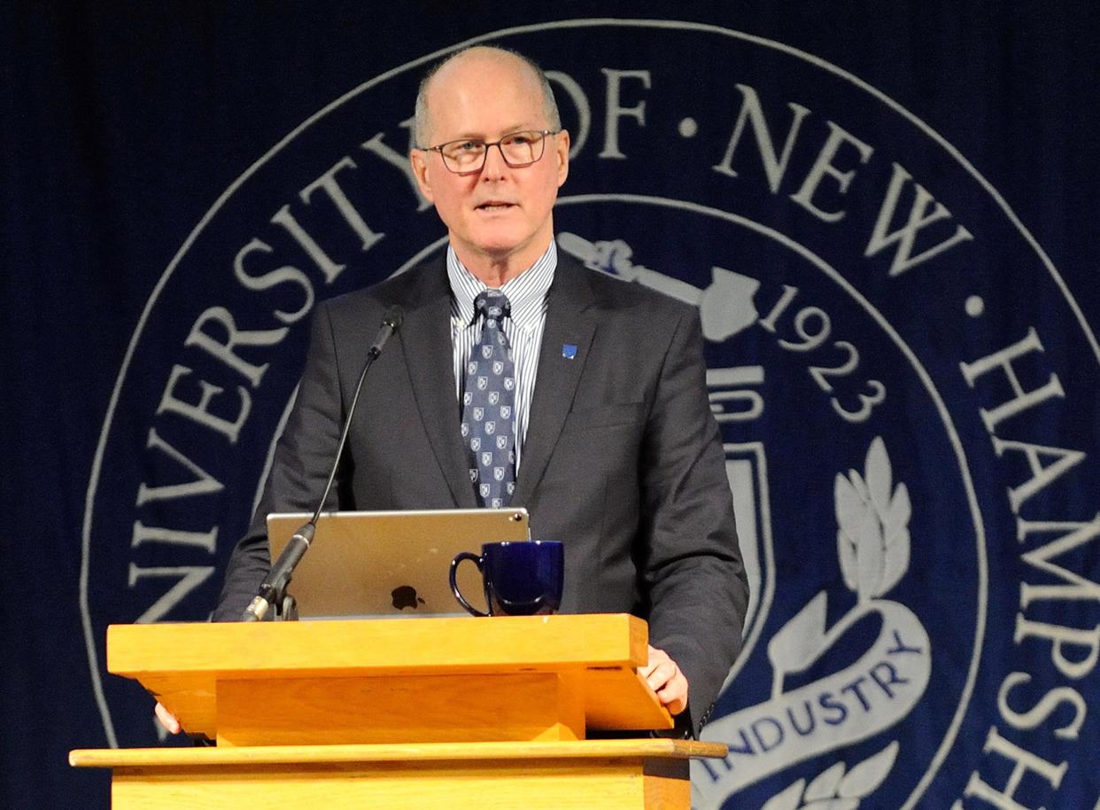 University of New Hampshire President James Dean is seeking an apology from students protesting an alleged sexual assault on campus, for  using profanity, jeering and ridiculing him when he tried to speak with them on Oct. 25.