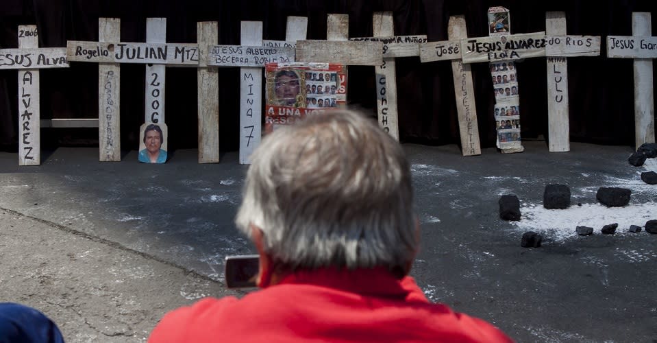 Manifestación por la mina Pasta de Conchos