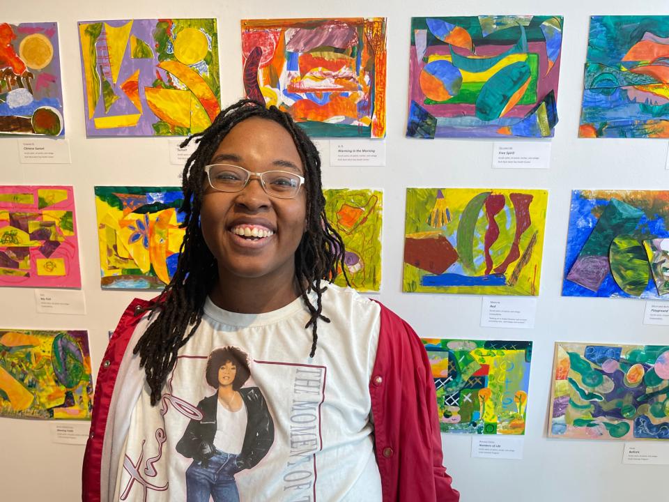 EmployAbility's participants create artworks for the Jepson Center's annual Making Marks exhibition.