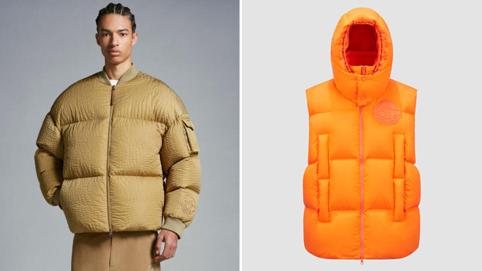 Moncler x Roc Nation by Jay-Z Centaurus puffer ($2,405); Apus Down Vest ($1,910)