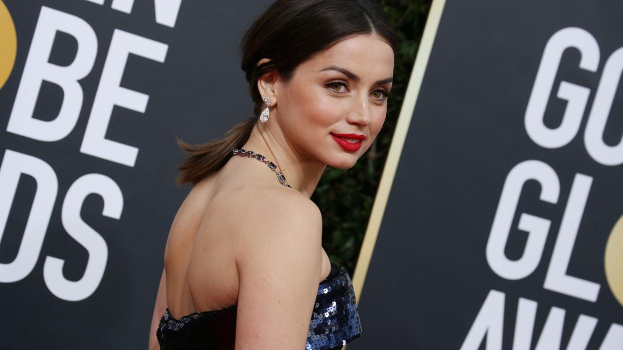 Mandatory Credit: Photo by Shutterstock (10518833ue)Ana de Armas77th Annual Golden Globe Awards, Arrivals, Los Angeles, USA - 05 Jan 2020.