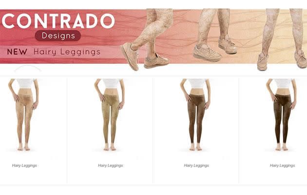 The Contrado leggings are available in four skin types. Photo: Contrado