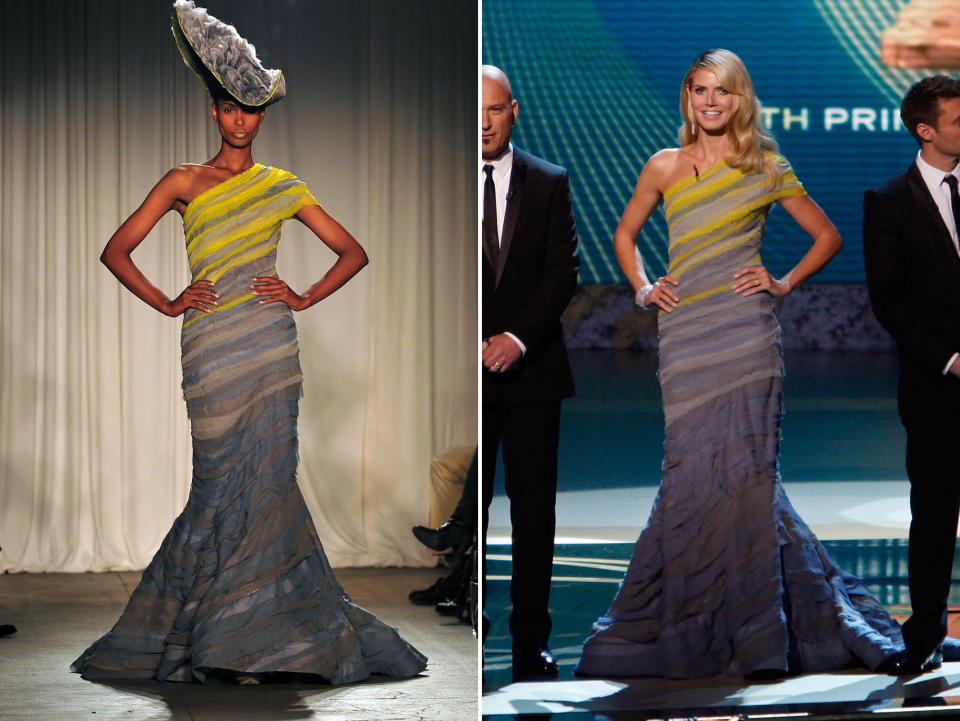 Heidi Klum Rocks 'Project Runway' Designs - Christian Siriano: Season 4 winner