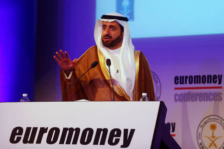 Saudi Commerce and Industry Minister Tawfiq al-Rabiah gestures as he speaks during a Euromoney conference in Riyadh, Saudi Arabia May 3, 2016. REUTERS/Faisal Al Nasser