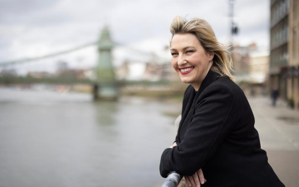 Kelly Cates on the banks of the Thames - Kelly Cates: ‘Dealing with Roy Keane is easy – it is the quiet ones who are hard work’ - The Telegraph/Geoff Pugh