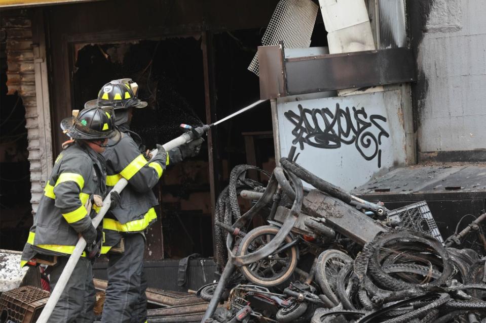 The fires caused by lithium-ion batteries have put additional stress on the FDNY and its hazmat unit that deals with disposing of the energy cells. William Farrington