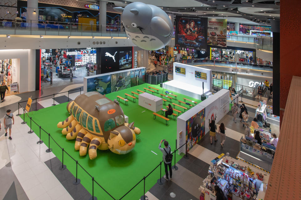 A view of Bugis+ Atrium, where the Studio Ghibli activation is currently taking place. (PHOTO: Uniqlo)