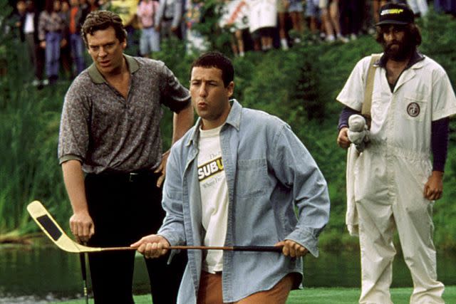 <p>everett</p> Christopher McDonald and Adam Sandler in 'Happy Gilmore'