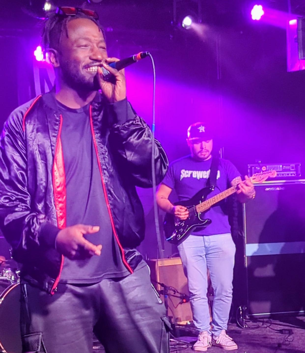 Hannibal Buress performs as Eshu Tune at a day party at Empire Garage during SXSW 2023.