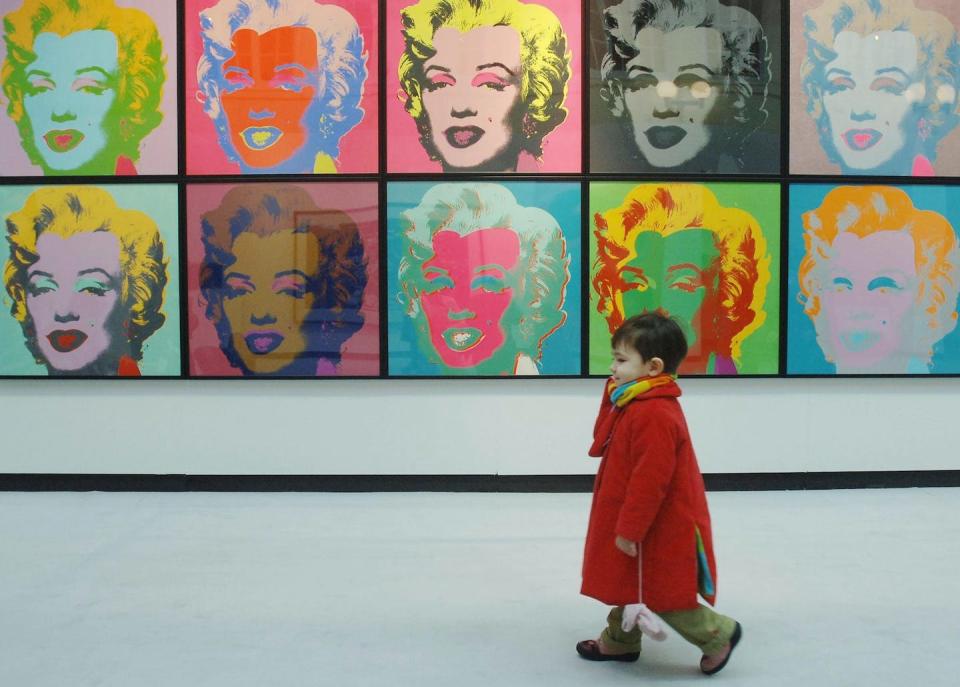 Andy Warhol’s portraits of Marilyn Monroe have themselves been parodied countless times. <a href="https://www.gettyimages.com/detail/news-photo/portraits-of-marilyn-monroe-by-andy-warhol-on-show-at-news-photo/828334498?adppopup=true" rel="nofollow noopener" target="_blank" data-ylk="slk:Stefan Rousseau/PA Images via Getty Images);elm:context_link;itc:0;sec:content-canvas" class="link ">Stefan Rousseau/PA Images via Getty Images)</a>