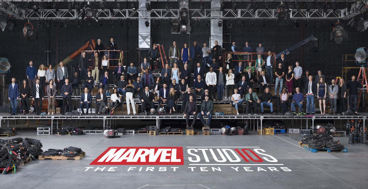 See practically every Marvel star ever come together for MCU’s 10th anniversary