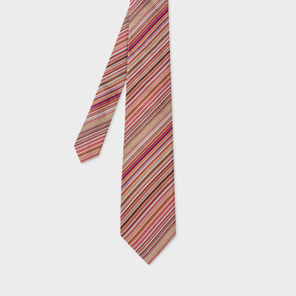 <p><a href="https://go.redirectingat.com?id=74968X1596630&url=https%3A%2F%2Fwww.paulsmith.com%2Fus%2Fmen-s-signature-stripe-silk-tie&sref=https%3A%2F%2F" rel="nofollow noopener" target="_blank" data-ylk="slk:Shop Now;elm:context_link;itc:0;sec:content-canvas" class="link ">Shop Now</a></p><p>'Signature Stripe' Silk Tie</p><p>paulsmith.com</p><p>$175.00</p>